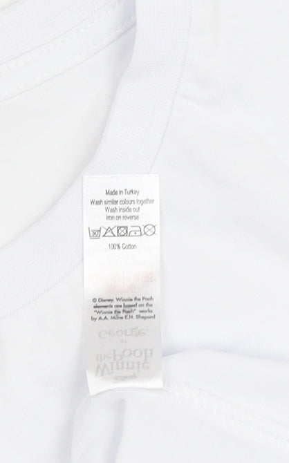Disney at George Women's White T-Shirt 14, Winnie the Pooh