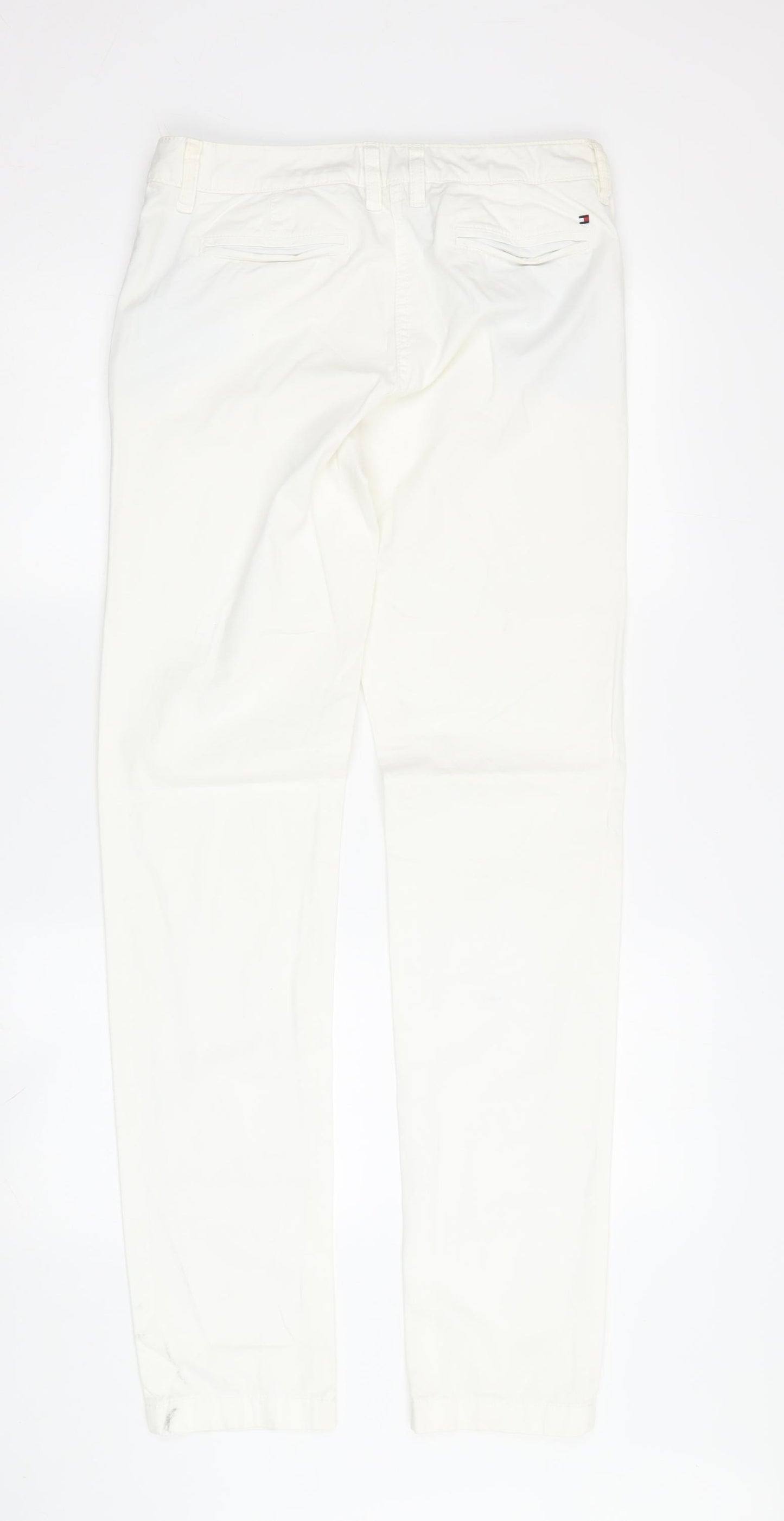 Tommy Hilfiger Women's White Straight Jeans 2XS