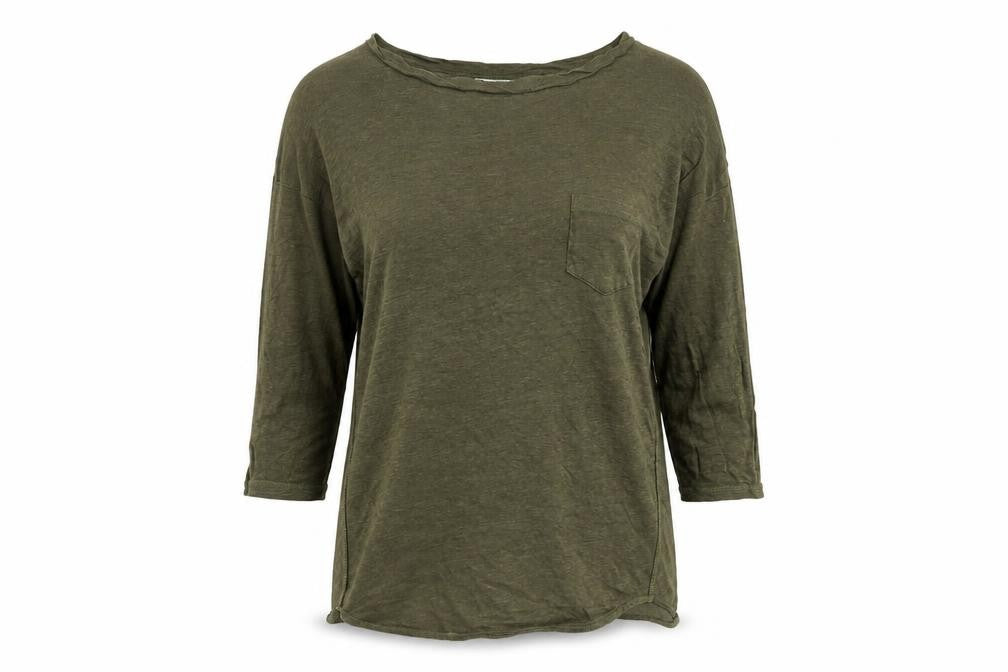 Front view of Whistles Women's Green T-Shirt, S, Basic Style