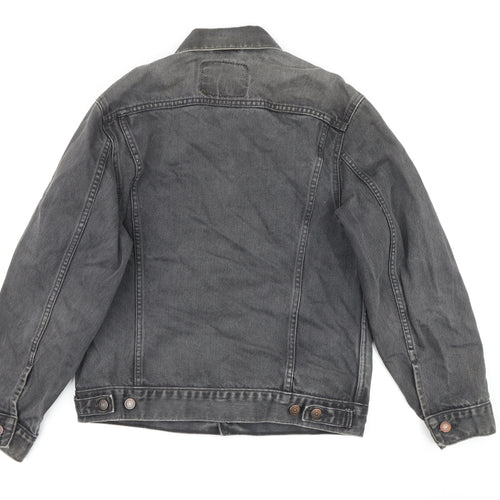 Levi's Men's Black Denim Jacket S Classic Style