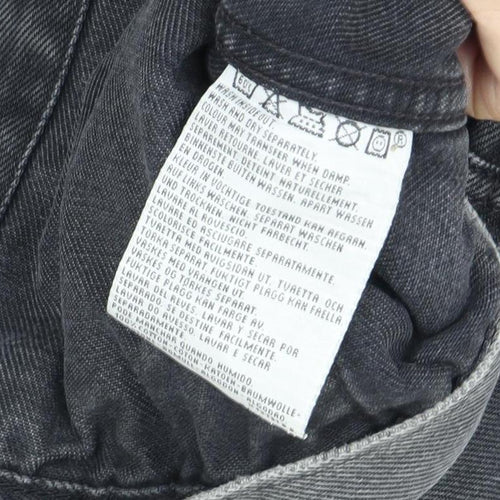 Levi's Men's Black Denim Jacket S Classic Style