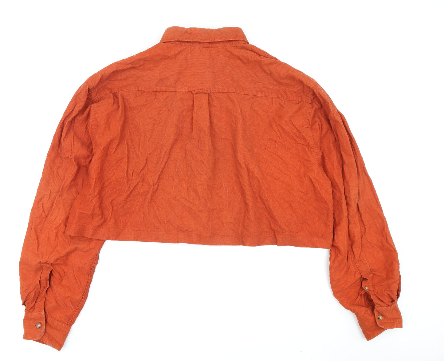 Grant Thomas Unisex Orange Corduroy Button-Up XL