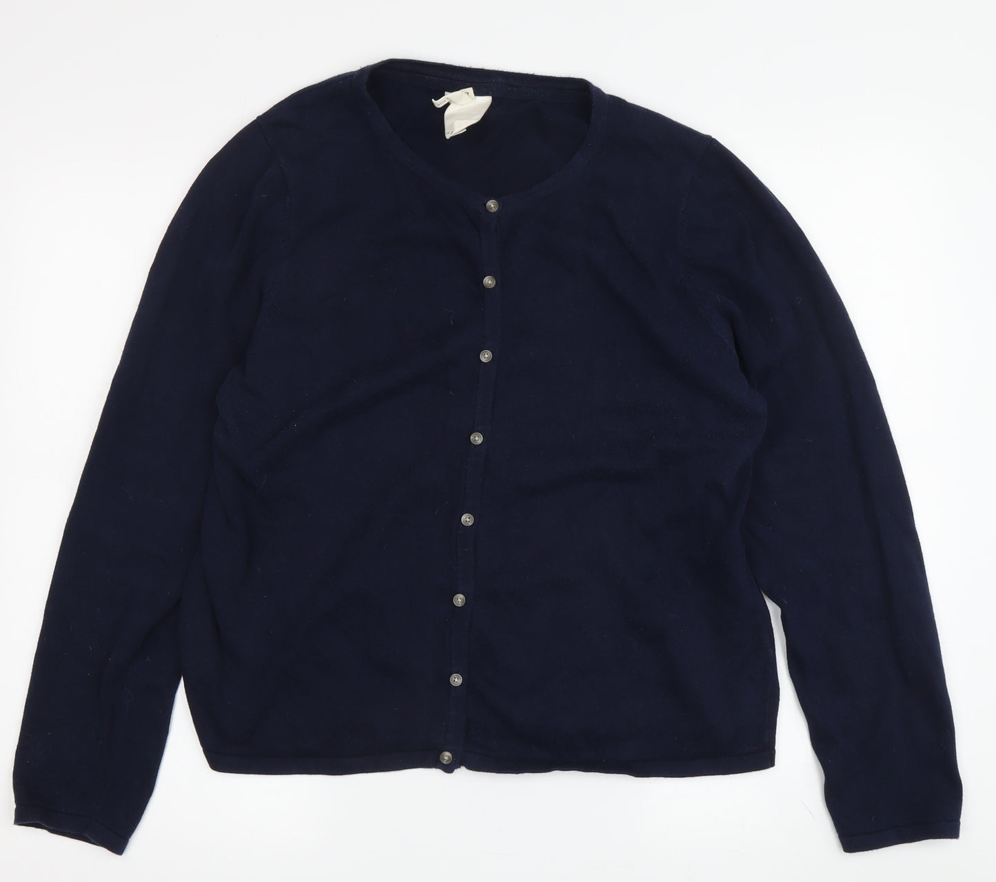 Thought Women's Blue Round Neck Cardigan Size 14