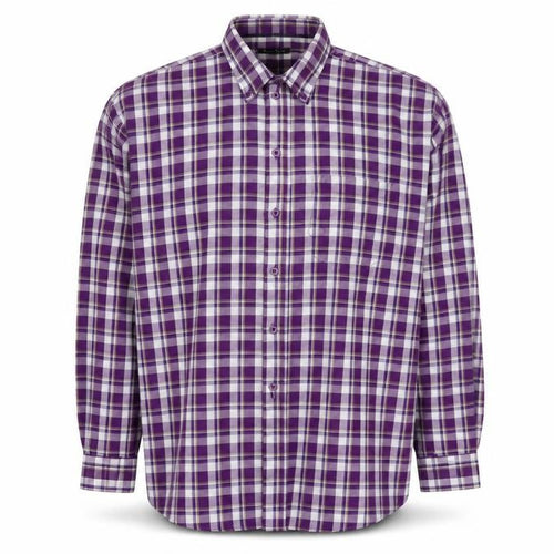 James Pringle Men's Purple Check Shirt XL Casual
