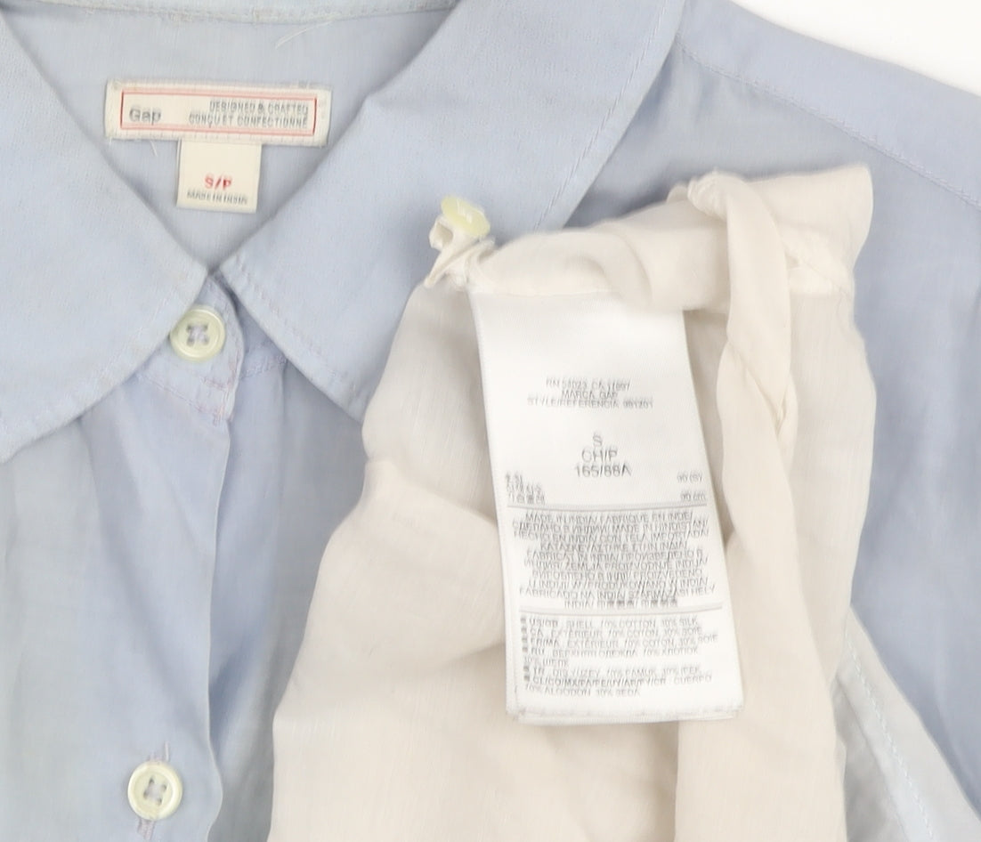 Gap Women’s Multicoloured Long Sleeve Button-Up Shirt S