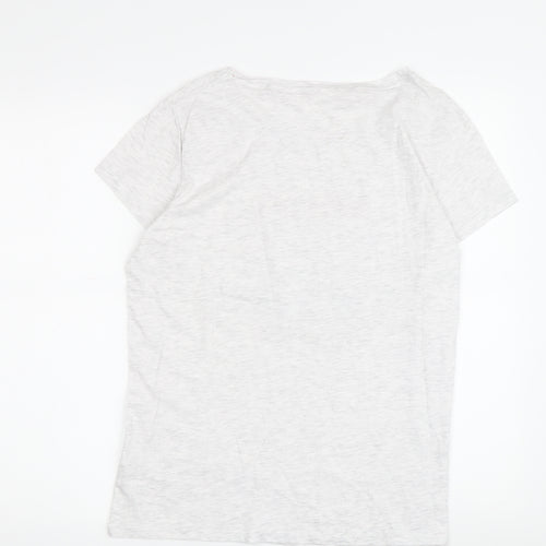 Women's Christmas Movie T-Shirt, White, Size 12, Crew Neck