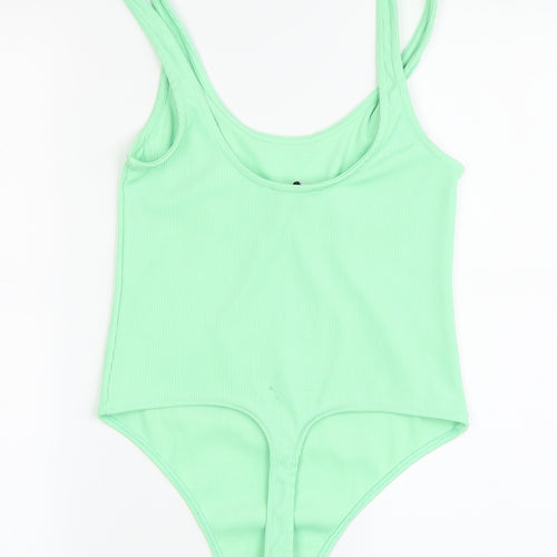 Bershka Women's Green One Piece Swimsuit, Size 10