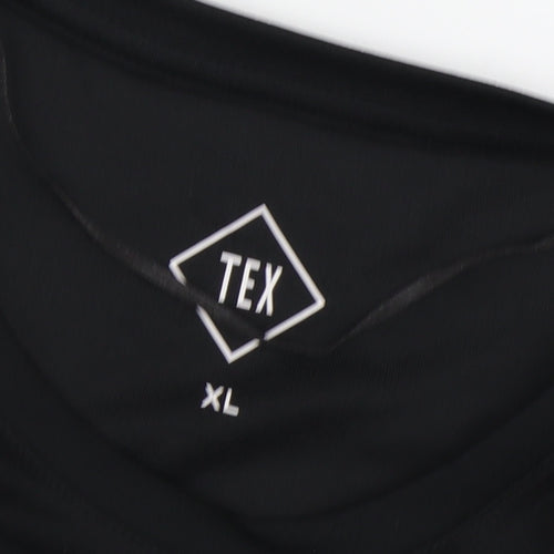 TEX Men's Black XL Pullover Gym T-Shirt