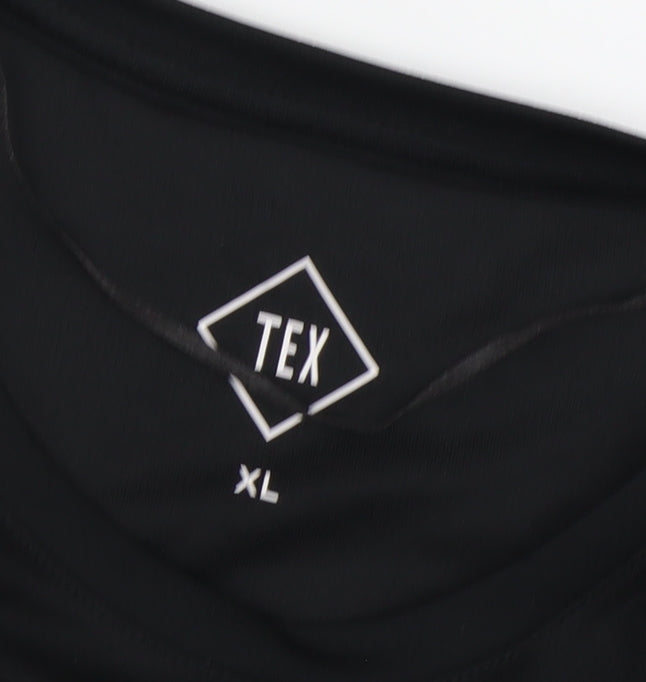 TEX Men's Black XL Pullover Gym T-Shirt