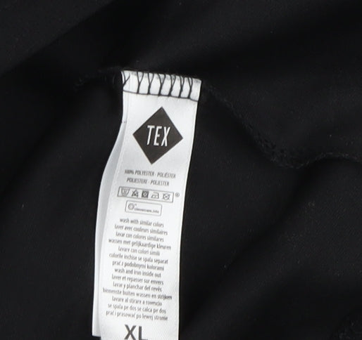 TEX Men's Black XL Pullover Gym T-Shirt