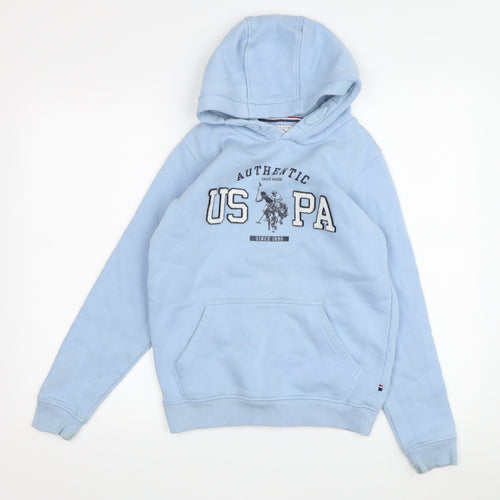 U.S. Polo Assn. Boys Blue Hoodie - Pullover, Size 10-11