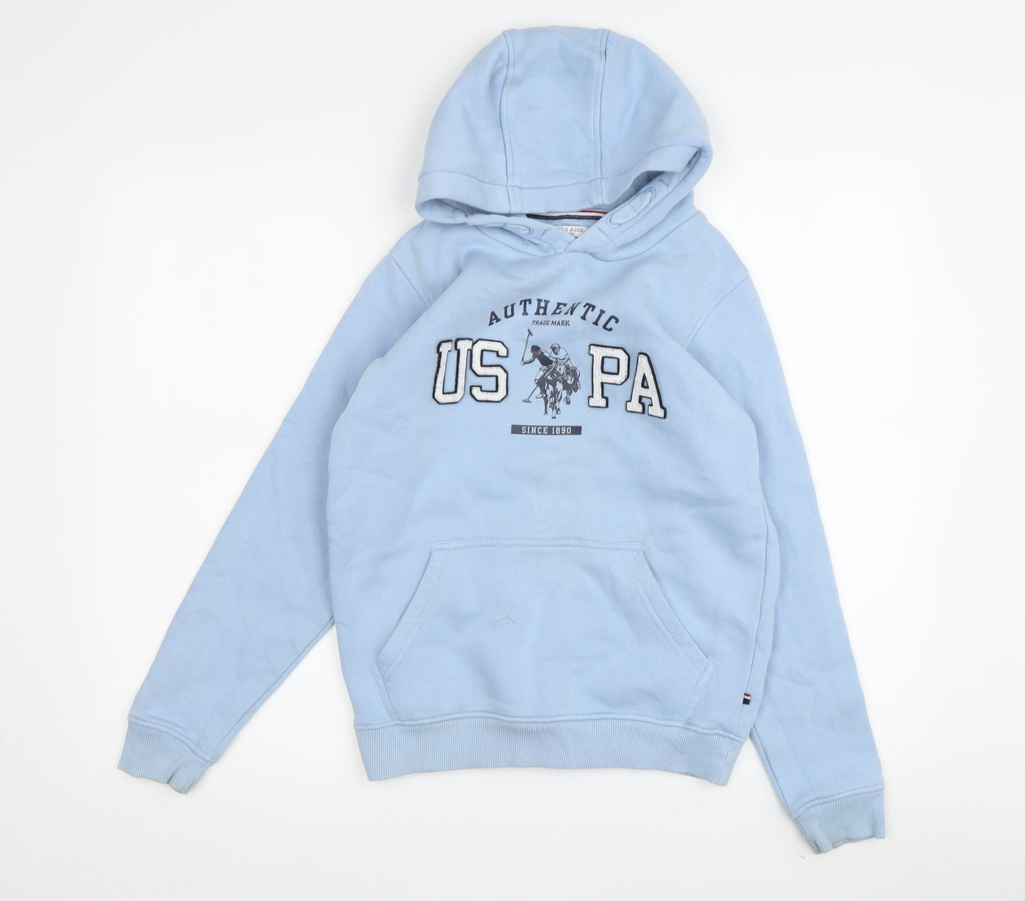 U.S. Polo Assn. Boys Blue Hoodie - Pullover, Size 10-11