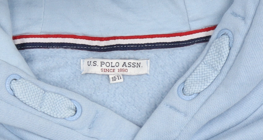 U.S. Polo Assn. Boys Blue Hoodie - Pullover, Size 10-11