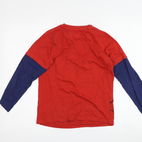 Marvel Spider-Man Boys Red Long Sleeve Graphic Tee 11-12 Years