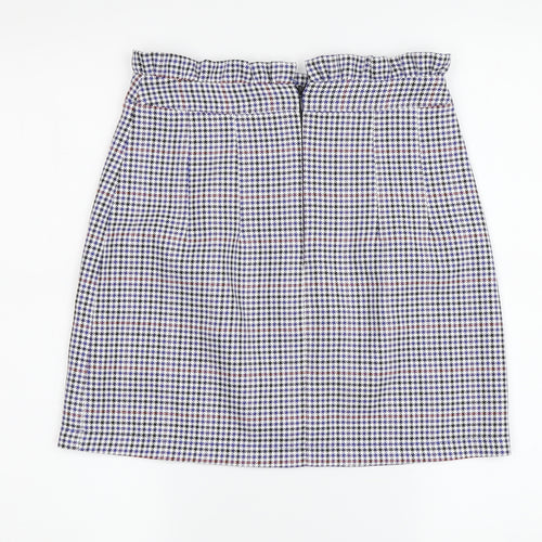 Topshop Women's Multicoloured Check Skirt, Size 6