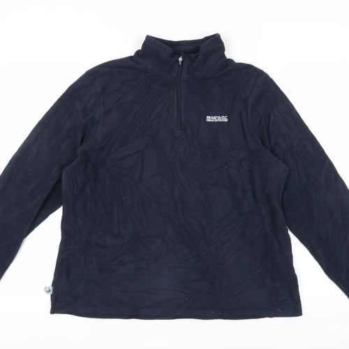 Regatta Women's Blue 1/2 Zip Pullover Sweatshirt Size 16