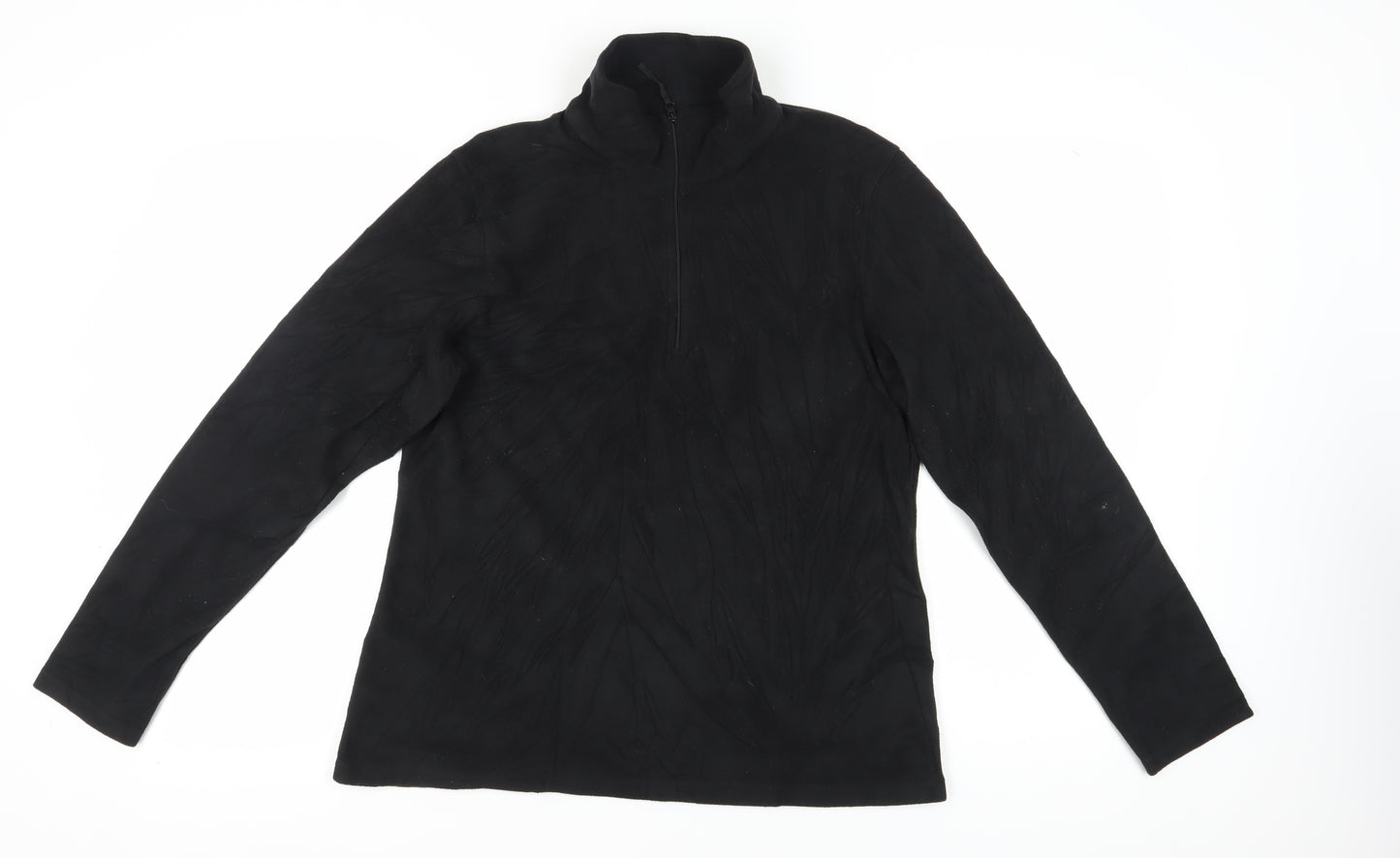 Mountain Warehouse Men's Black High Neck Pullover Sweatshirt - L