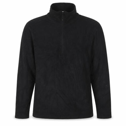 Mountain Warehouse Men's Black High Neck Pullover Sweatshirt - L