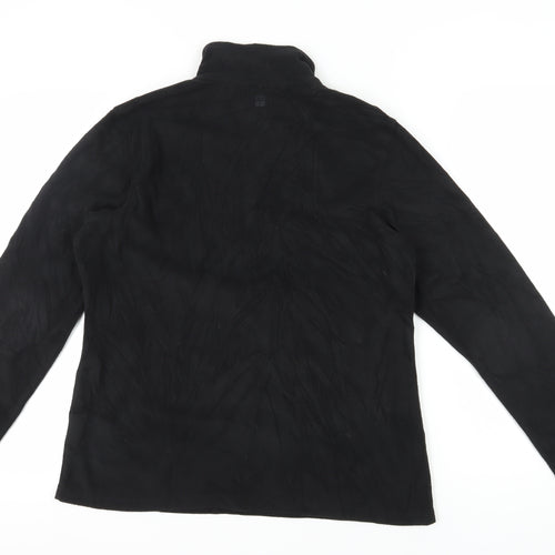 Mountain Warehouse Men's Black High Neck Pullover Sweatshirt - L