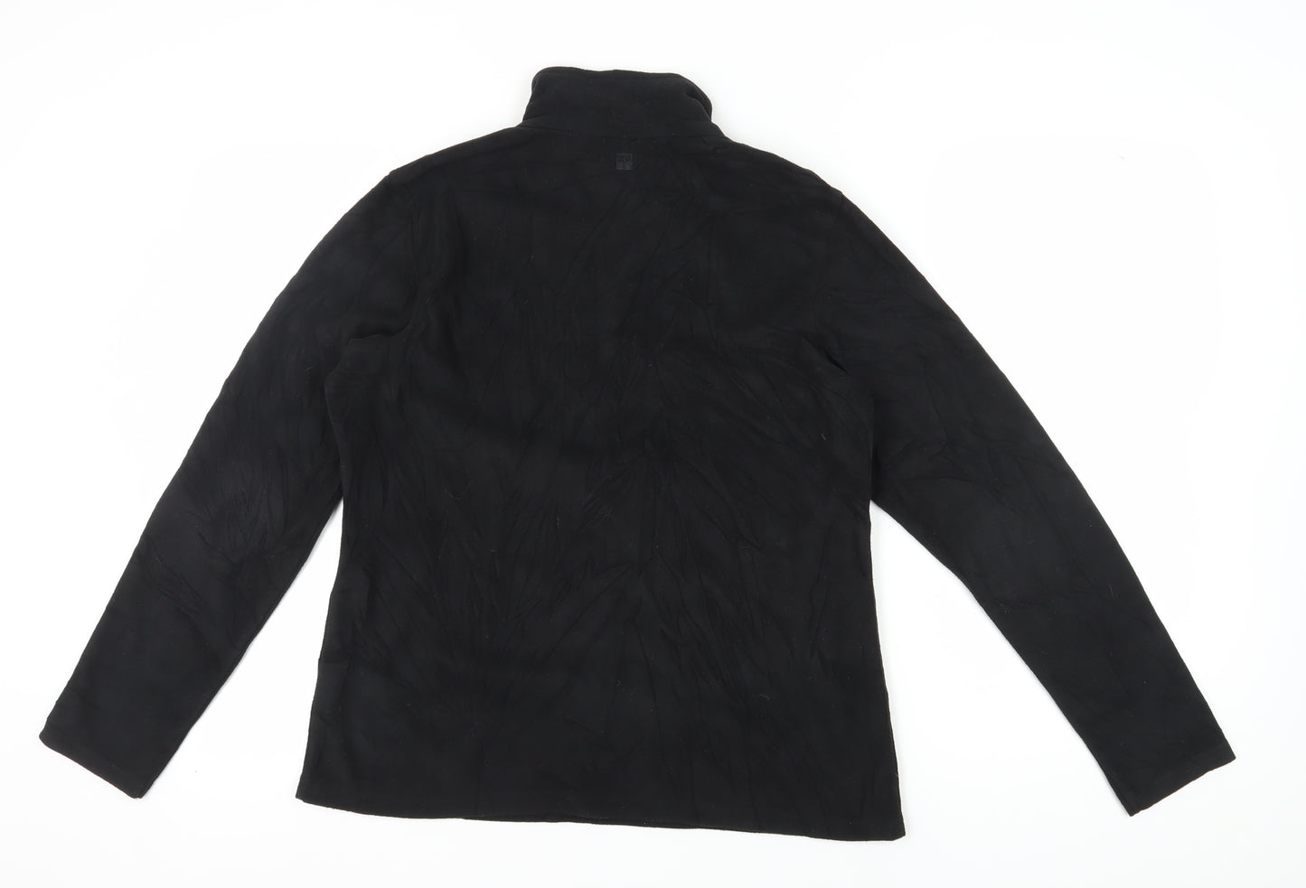 Mountain Warehouse Men's Black High Neck Pullover Sweatshirt - L