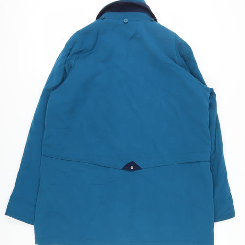 EWM Women's Blue Long Coat, Size 20, Regular Fit