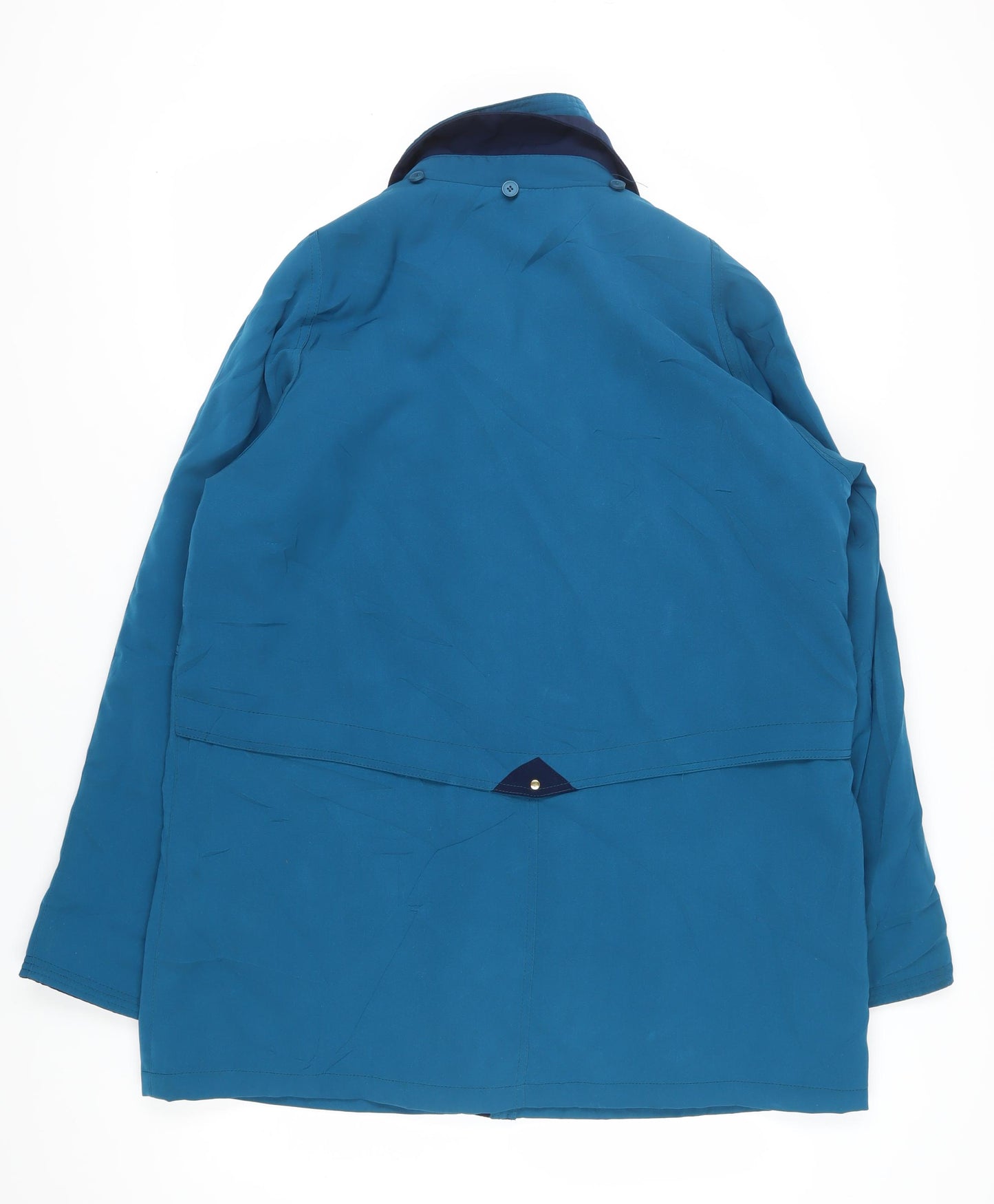 EWM Women's Blue Long Coat, Size 20, Regular Fit