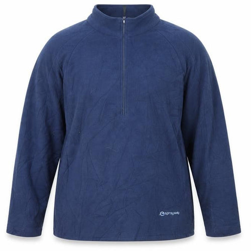 Sprayway Unisex Blue Fleece Sweatshirt Size 14 High Neck