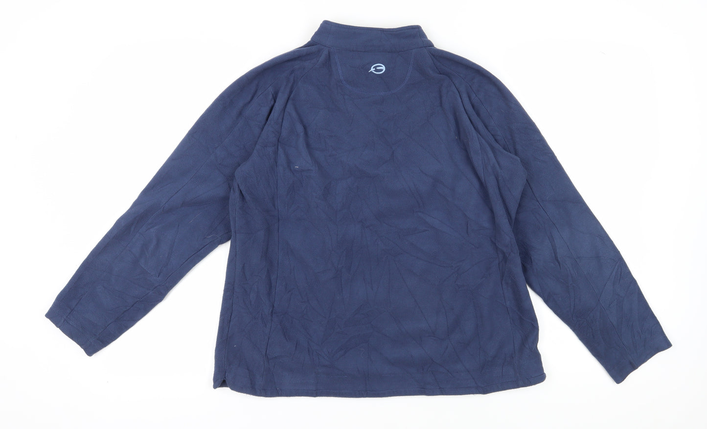 Sprayway Unisex Blue Fleece Sweatshirt Size 14 High Neck