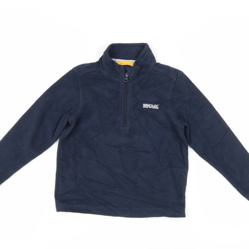 Regatta Boys Blue Fleece Sweatshirt, Size 6, 1/4 Zip Casual