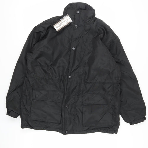 Boronia Men's Black Mid-Length Jacket M
