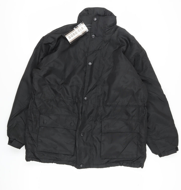 Boronia Men's Black Mid-Length Jacket M