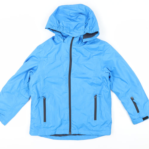 Crane Boys Blue Puffer Jacket 9-10 Years Waterproof Winter