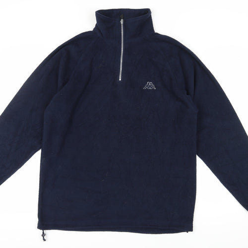 Kappa Men's Blue 1/2 Zip Fleece Sweatshirt L