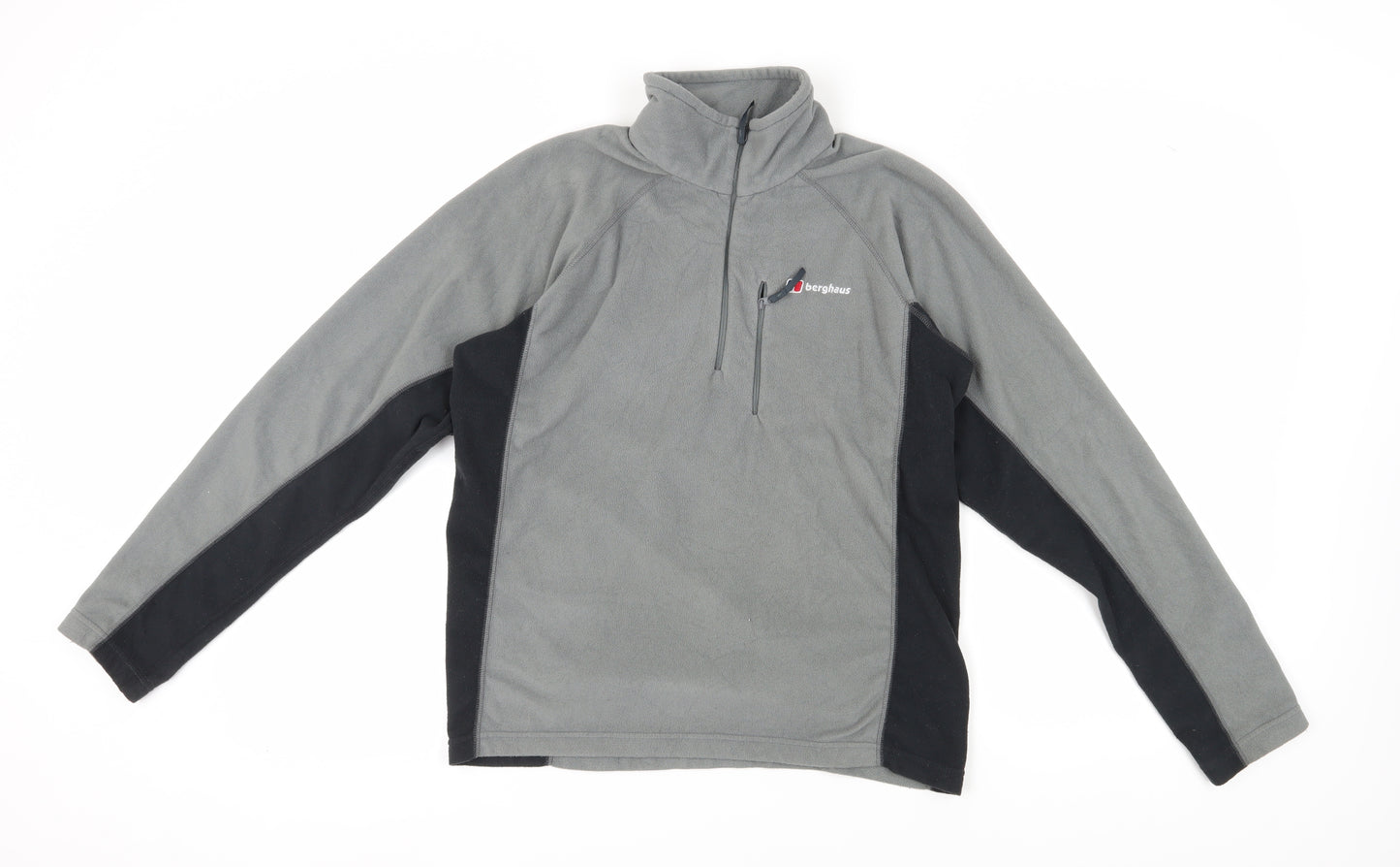 Berghaus Mens Grey Fleece 1/4 Zip Sweatshirt S