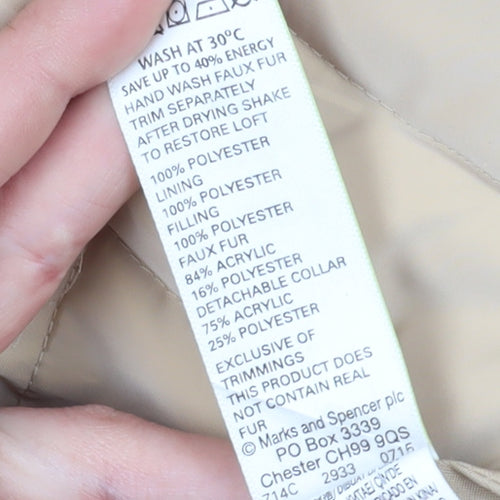 Marks and Spencer Beige Puffer Jacket Women’s S