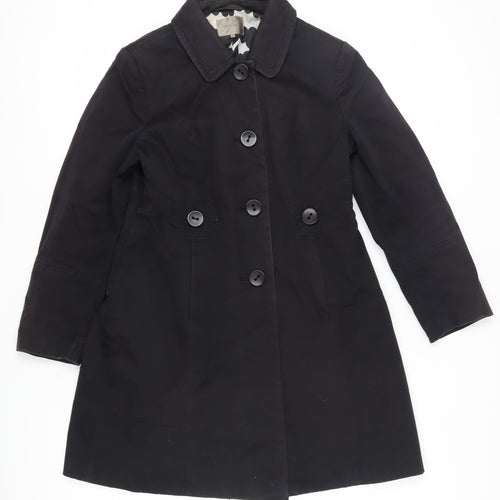 John Lewis Women's Black Trench Coat Size 14