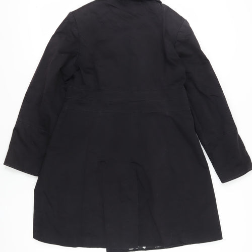 John Lewis Women's Black Trench Coat Size 14