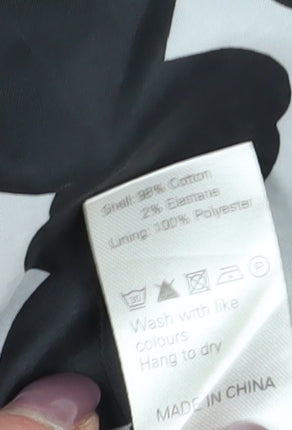 John Lewis Women's Black Trench Coat Size 14