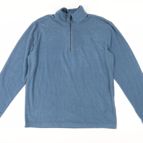 Regatta Men's Blue 1/4 Zip Sweatshirt L