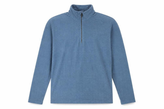 Front view of Regatta Men's Blue 1/4 Zip Sweatshirt L
