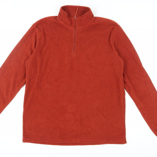 Mountain Warehouse Men's Red Fleece Pullover L