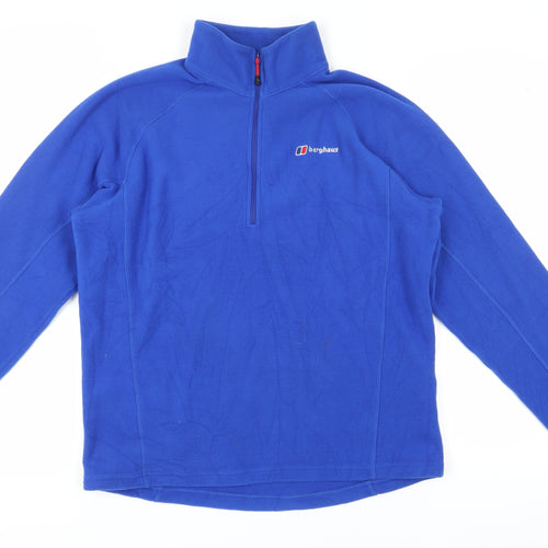 Berghaus Men's Blue M 1/4 Zip Fleece Sweatshirt