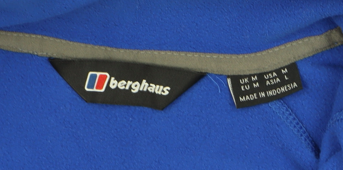 Berghaus Men's Blue M 1/4 Zip Fleece Sweatshirt