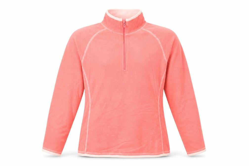 Mountain Warehouse Women's Pink 1/2 Zip Fleece Sweatshirt Size 14