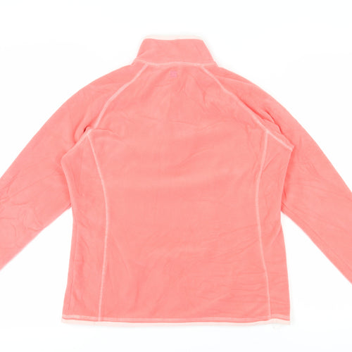 Mountain Warehouse Women's Pink 1/2 Zip Fleece Sweatshirt Size 14