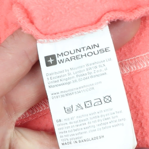 Mountain Warehouse Women's Pink 1/2 Zip Fleece Sweatshirt Size 14