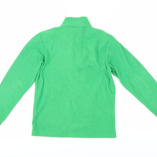Mountain Warehouse Girls Green Fleece 1/4 Zip Sweatshirt 9-10Y