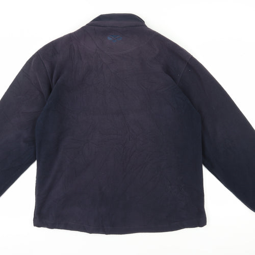 Hoggs of Fife Men's Blue Fleece Jacket Large