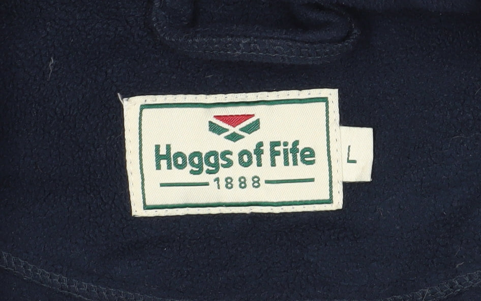 Hoggs of Fife Men's Blue Fleece Jacket Large