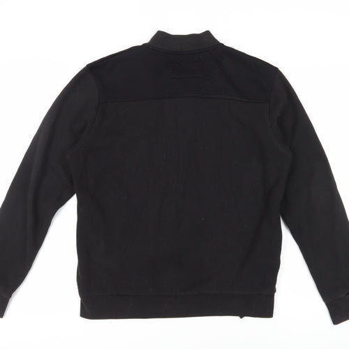 Ben Sherman Black polo jumper, size large.